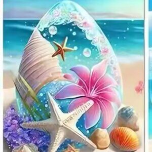 Starfish 5D Diamond Painting Fantasy Shell Seaside Scenery Full Diamond